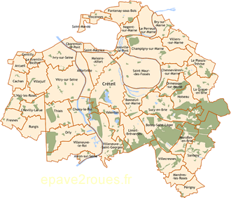 Enlevement epave gratuit moto, scooter Val-de-Marne (94)